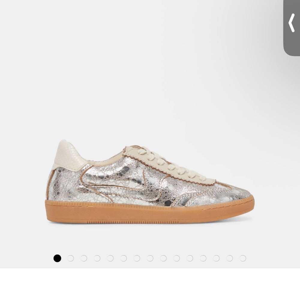 Dolce Vita Silver and Tan Sneakers